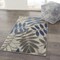 Homeroots 3 x 4 ft. Gray & Blue Leaves Indoor & Outdoor Area Rug 384868 - alternate 9